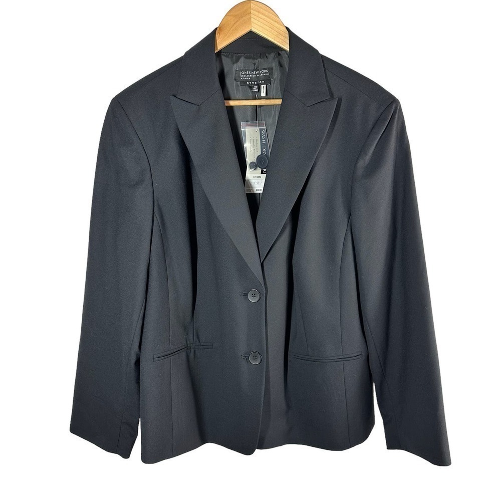 Jones New York Platinum Woman Easy Care Suit Jacket Blazer Size 22W